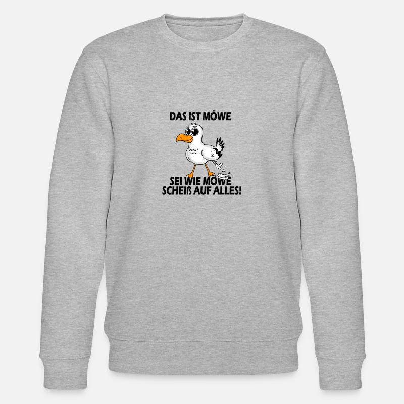 Sei wie Möwe - Stanley/Stella Unisex Bio-Sweatshirt CHANGER  - Grau meliert