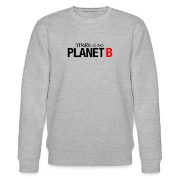 there is no PLANET B - Sweat bio CHANGER Stanley/Stella Unisexe - gris chiné - Devant - Nik (191cm) & Marisol (170cm)