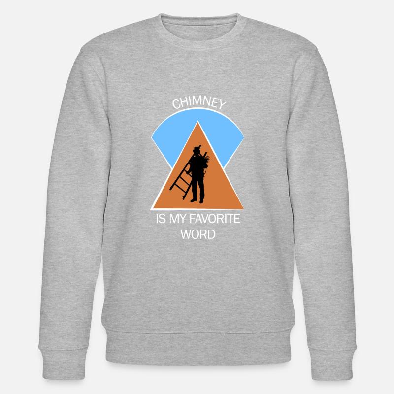 Schornsteinfeger Schlotfeger - Stanley/Stella Unisex Bio-Sweatshirt CHANGER  - Grau meliert