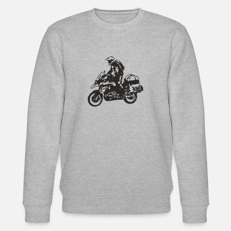 Moto trail enduro - Sweat bio CHANGER Stanley/Stella Unisexe - gris chiné