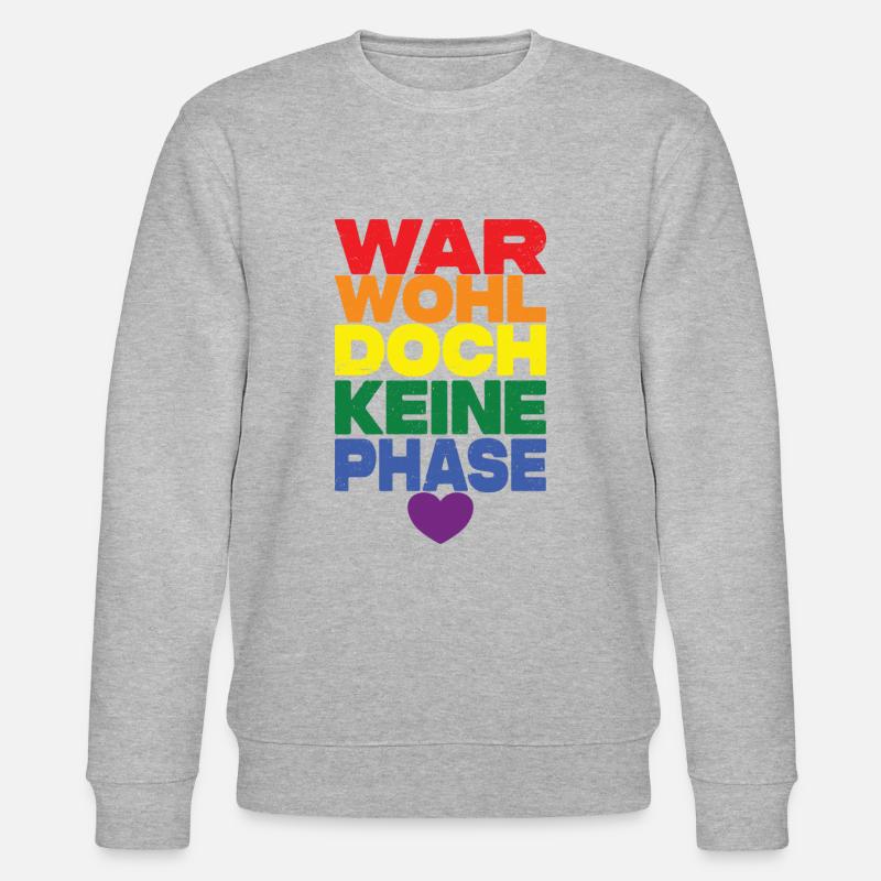 War Wohl Doch Keine Phase - Stanley/Stella Unisex Bio-Sweatshirt CHANGER  - Grau meliert