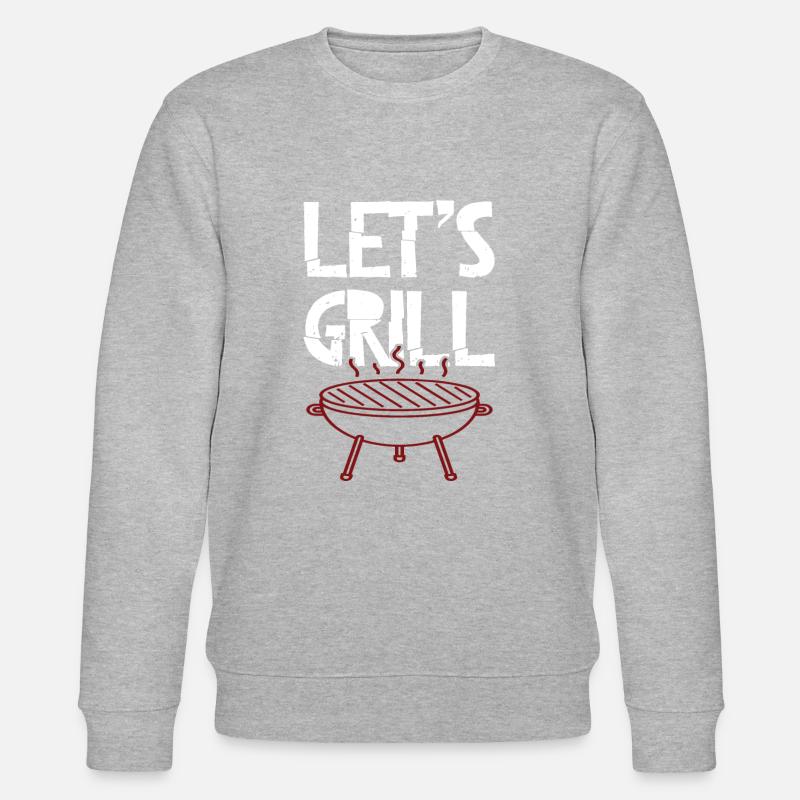 grill grillen - Stanley/Stella Unisex Bio-Sweatshirt CHANGER  - Grau meliert