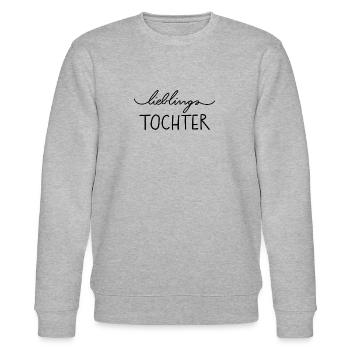 Lieblings-Tochter - Stanley/Stella Unisex Bio-Sweatshirt CHANGER  - Grau meliert - Vorne - Nik (191cm) & Marisol (170cm)