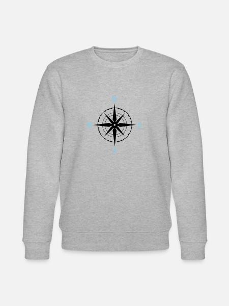 compass 02 - Stanley/Stella CHANGER Unisex Organic Sweatshirt - heather grey
