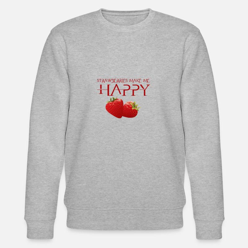 Erdbeere - Stanley/Stella Unisex Bio-Sweatshirt CHANGER  - Grau meliert