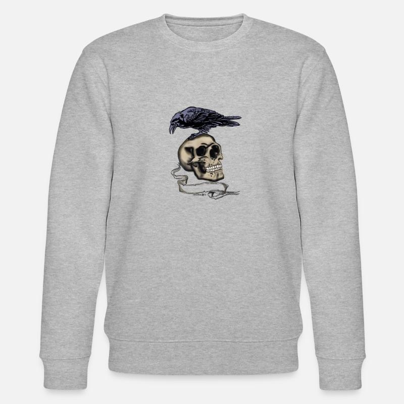 Rabe Totenkopf - Stanley/Stella Unisex Bio-Sweatshirt CHANGER  - Grau meliert