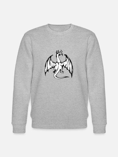 Dragon 002 - Stanley/Stella CHANGER Unisex Organic Sweatshirt - heather grey