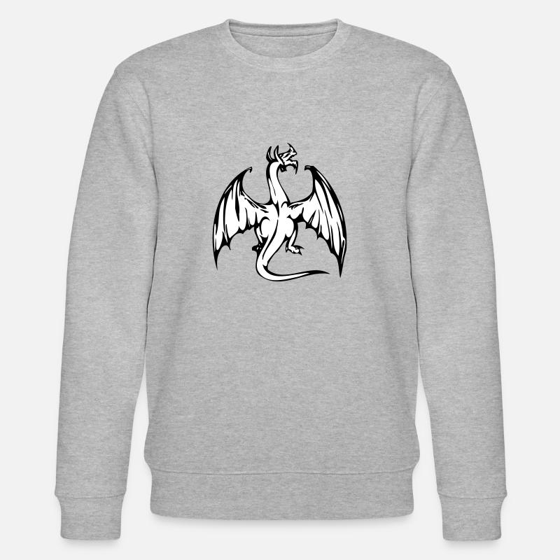 Dragon 002 - Stanley/Stella Unisex Bio-Sweatshirt CHANGER  - Grau meliert