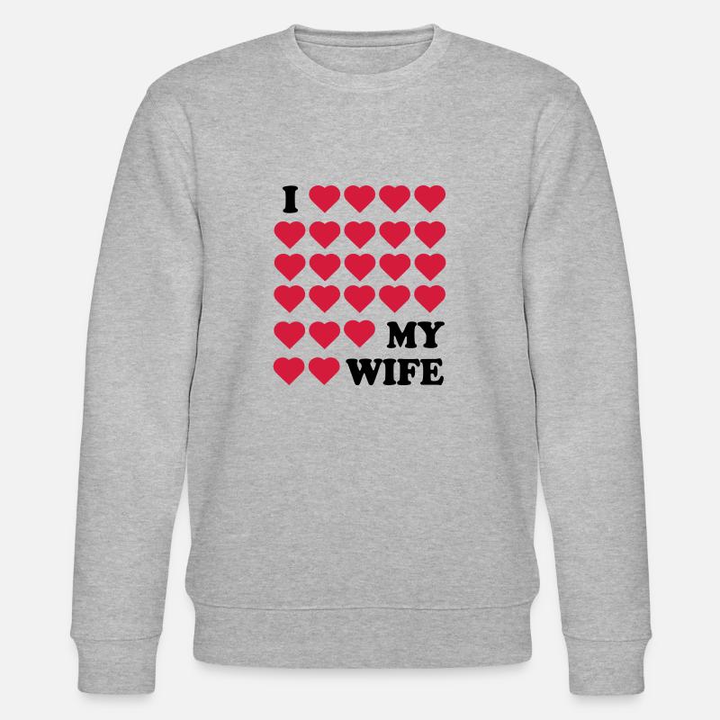 Ehefrau - Stanley/Stella Unisex Bio-Sweatshirt CHANGER  - Grau meliert