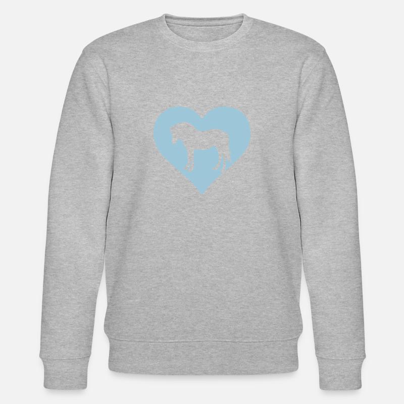 NorwegerHerz5 - Stanley/Stella Unisex Bio-Sweatshirt CHANGER  - Grau meliert