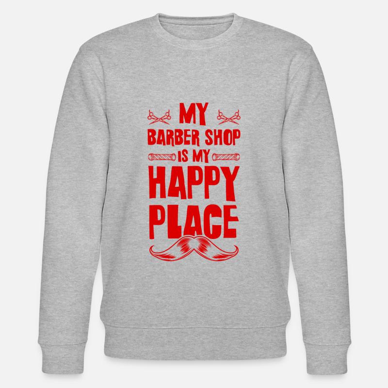 Barber shop - Stanley/Stella Unisex Bio-Sweatshirt CHANGER  - Grau meliert