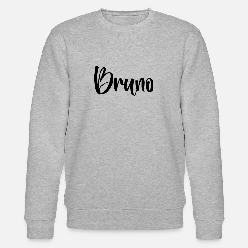 Prénom - Bruno - Sweat bio CHANGER Stanley/Stella Unisexe - gris chiné