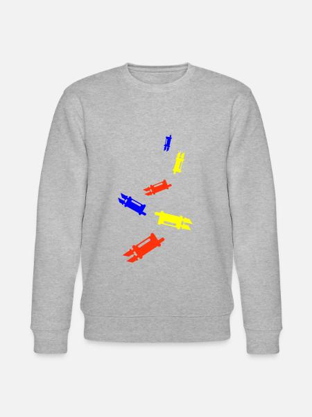 Auspuff Tuning Bunt - Stanley/Stella Unisex Bio-Sweatshirt CHANGER  - Grau meliert