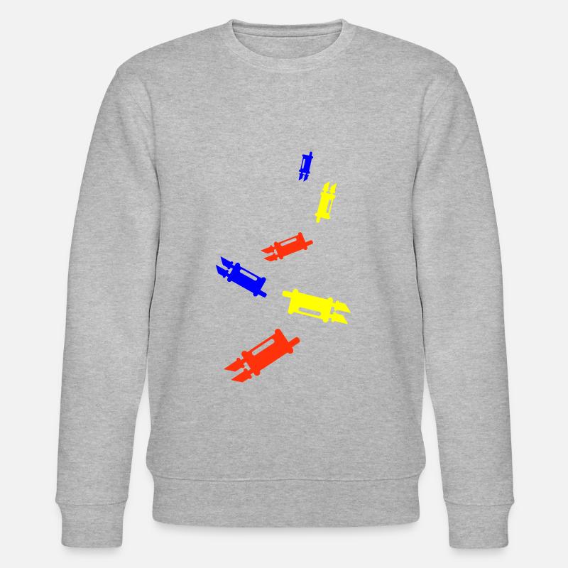 Auspuff Tuning Bunt - Stanley/Stella Unisex Bio-Sweatshirt CHANGER  - Grau meliert
