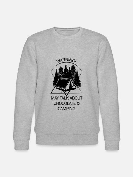 Tent Camping Camper Scout Bivouac - Stanley/Stella CHANGER Unisex Organic Sweatshirt - heather grey