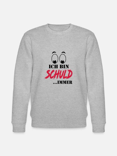 Sprüche Ich bin Schuld Versager - Stanley/Stella Unisex Bio-Sweatshirt CHANGER  - Grau meliert