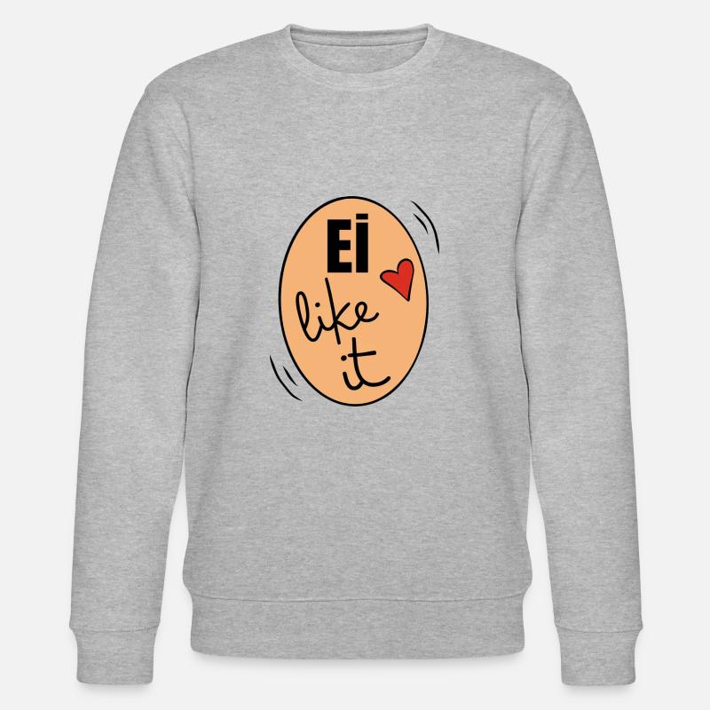 "EI" like it Ei - Stanley/Stella Unisex Bio-Sweatshirt CHANGER  - Grau meliert