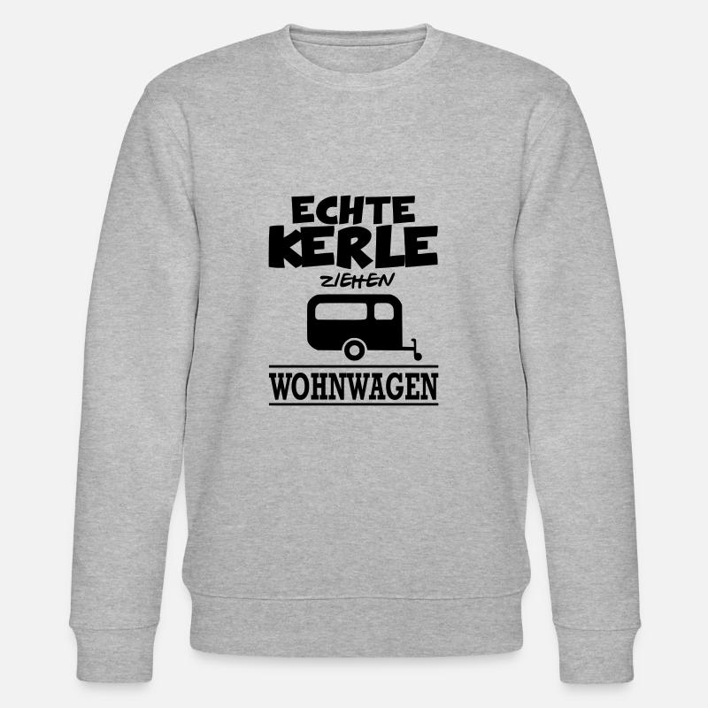 Camping Camper Wohnwagen Wohnmobil - Stanley/Stella Unisex Bio-Sweatshirt CHANGER  - Grau meliert
