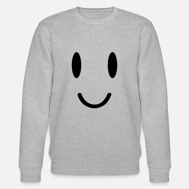 smile face - Stanley/Stella Unisex Bio-Sweatshirt CHANGER  - Grau meliert