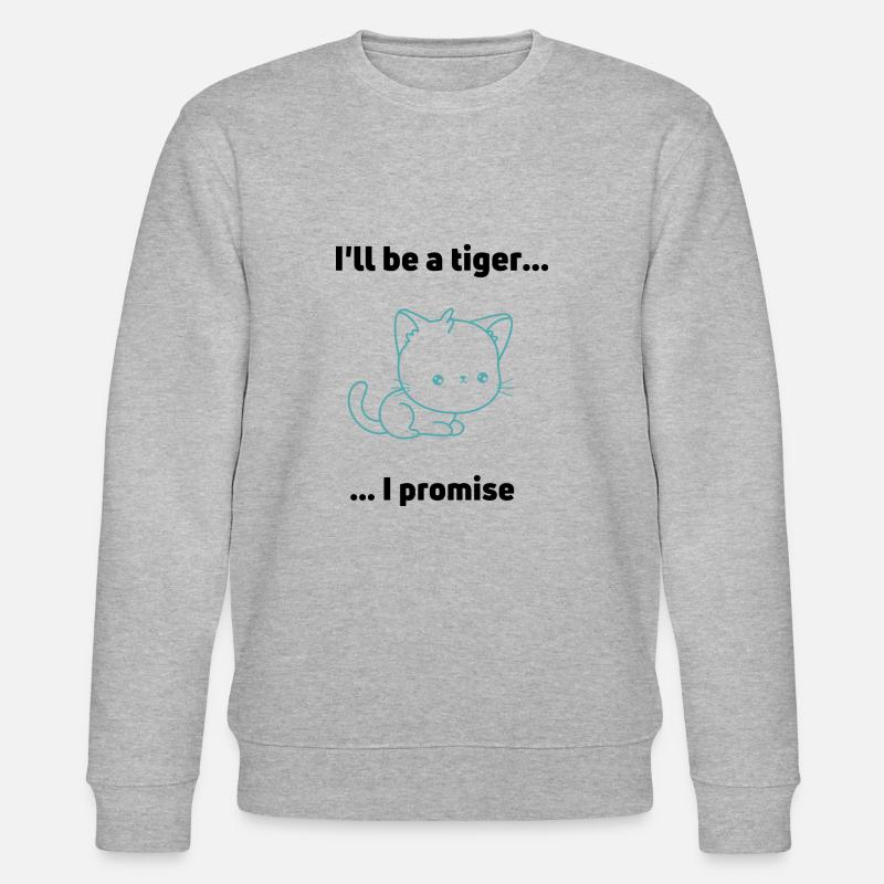 Sei ein Tiger - Stanley/Stella Unisex Bio-Sweatshirt CHANGER  - Grau meliert