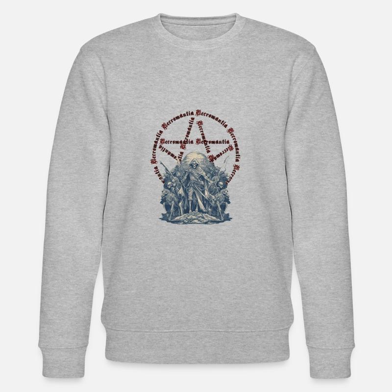 Necromantia 4 - Stanley/Stella Unisex Bio-Sweatshirt CHANGER  - Grau meliert