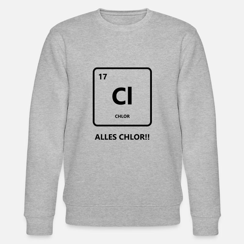 Alles Chlor oder was? - Stanley/Stella Unisex Bio-Sweatshirt CHANGER  - Grau meliert