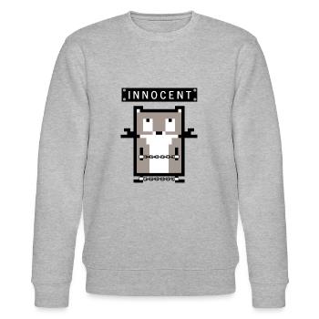 Gefängnishamster - Stanley/Stella Unisex Bio-Sweatshirt CHANGER  - Grau meliert - Vorne - Nik (191cm) & Marisol (170cm)
