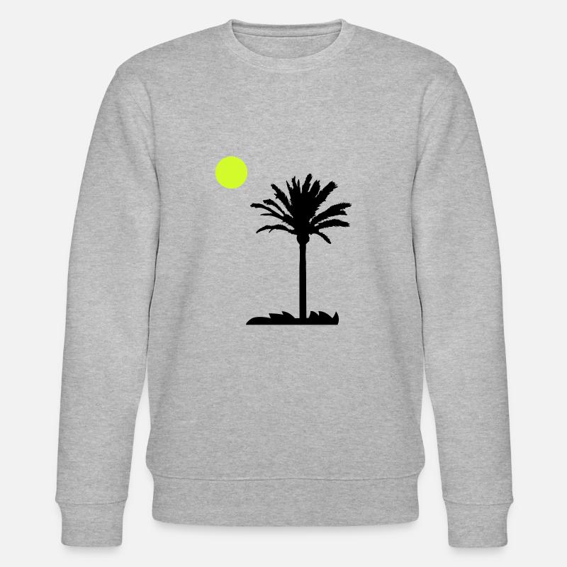 palme - Stanley/Stella Unisex Bio-Sweatshirt CHANGER  - Grau meliert