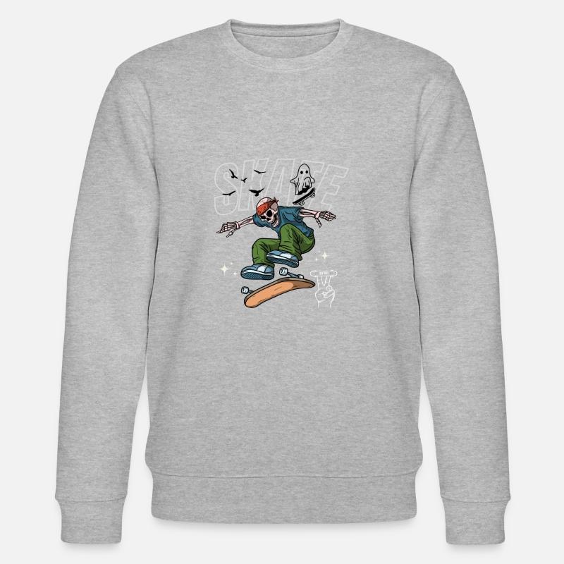 Skateboard - Stanley/Stella Unisex Bio-Sweatshirt CHANGER  - Grau meliert