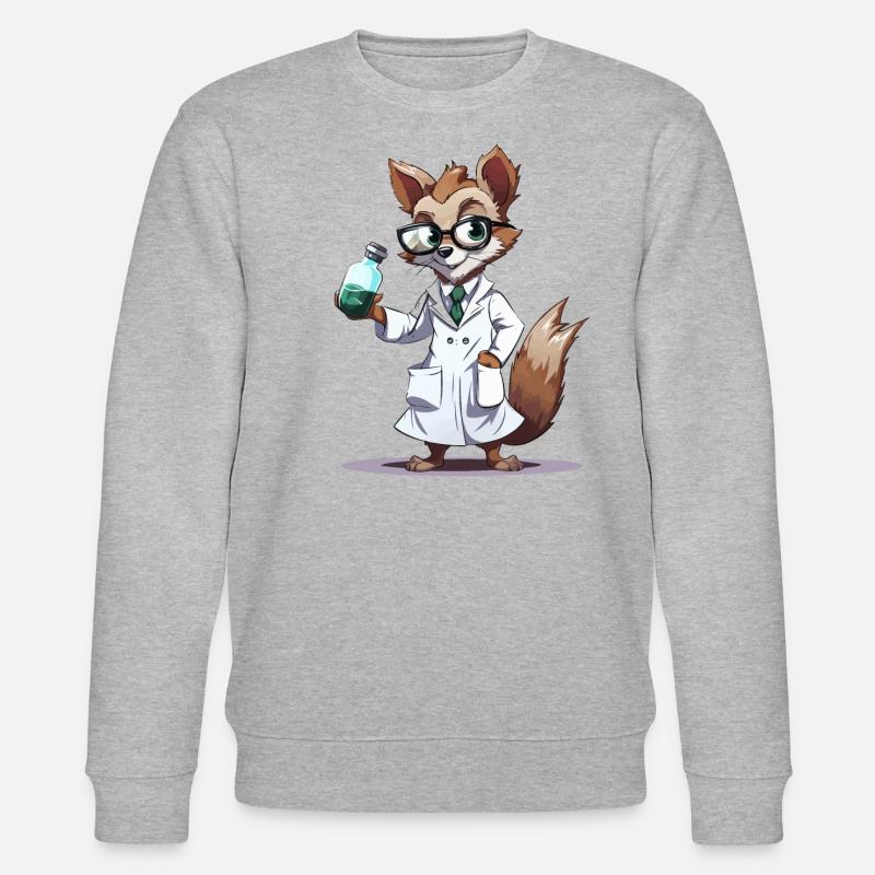 Wissenschaftler Nuttyprof - Stanley/Stella Unisex Bio-Sweatshirt CHANGER  - Grau meliert
