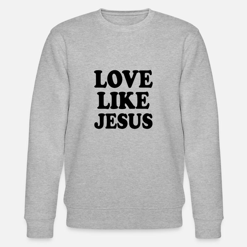 Love like jesus - Stanley/Stella Unisex Bio-Sweatshirt CHANGER  - Grau meliert