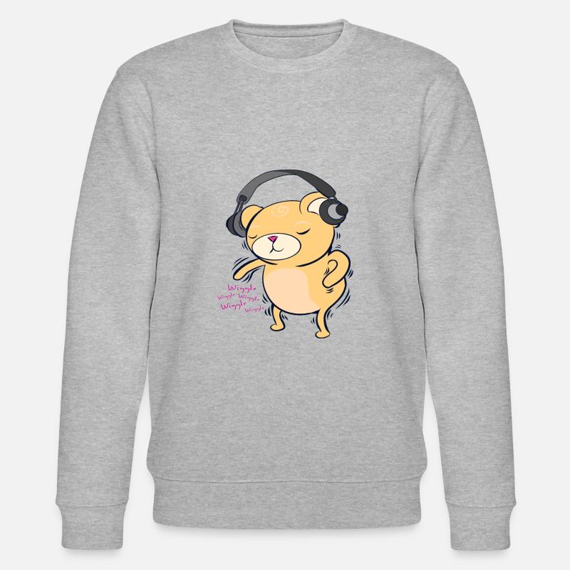 Tanzender Bär - Stanley/Stella Unisex Bio-Sweatshirt CHANGER  - Grau meliert