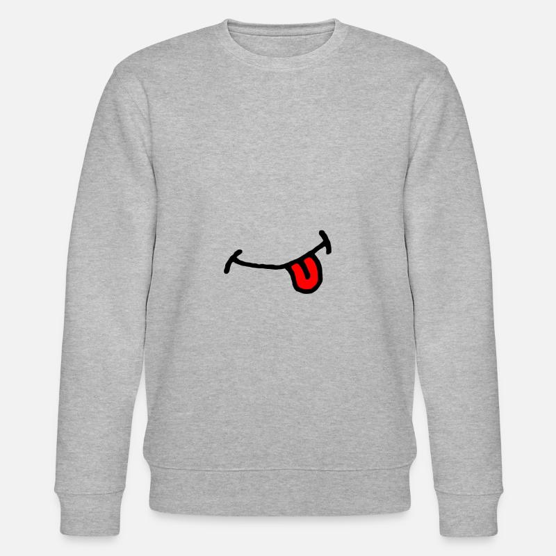 Bande dessinée bouche, langue - Sweat bio CHANGER Stanley/Stella Unisexe - gris chiné