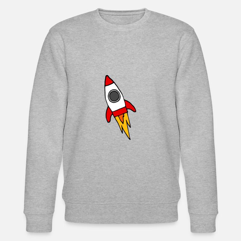 Rote Rakete - Stanley/Stella Unisex Bio-Sweatshirt CHANGER  - Grau meliert