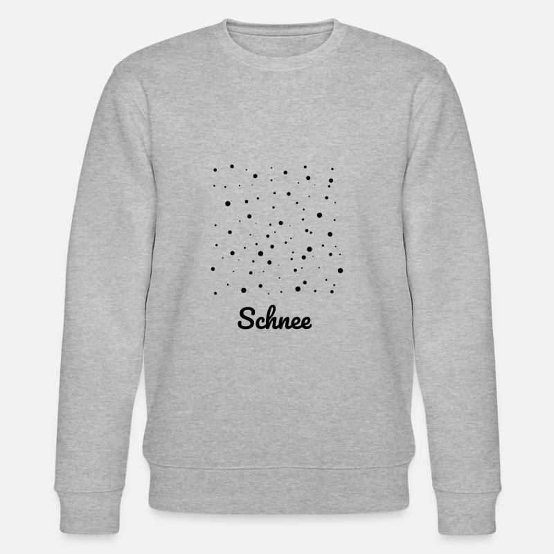Schnee,Winter,weihnachtlich,Schneeflocken,Idee - Stanley/Stella Unisex Bio-Sweatshirt CHANGER  - Grau meliert