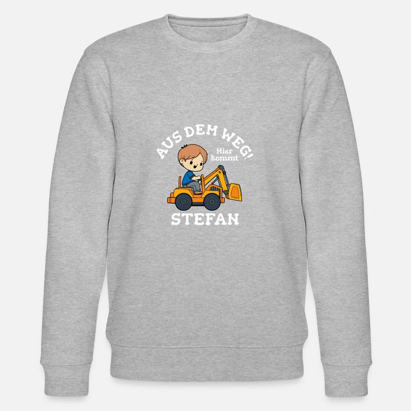 Stefan Vorname Bagger - Stanley/Stella Unisex Bio-Sweatshirt CHANGER - Grau meliert