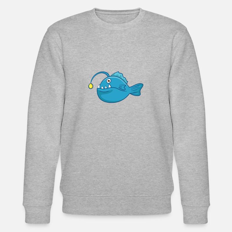 Dicker Tiefseefisch - Stanley/Stella Unisex Bio-Sweatshirt CHANGER  - Grau meliert