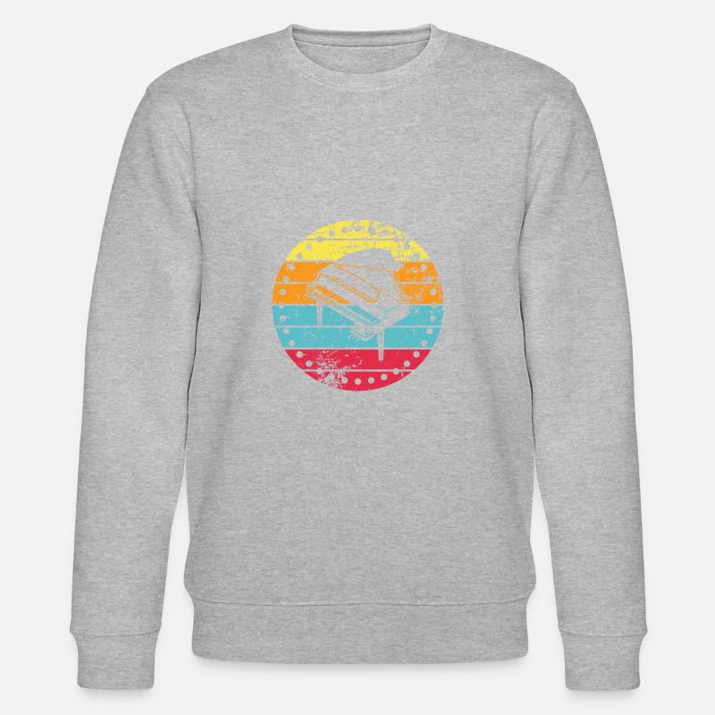 Piano - Stanley/Stella Unisex Bio-Sweatshirt CHANGER  - Grau meliert