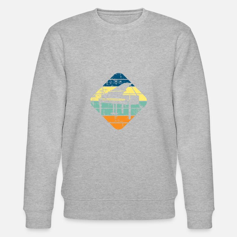 Piano - Stanley/Stella Unisex Bio-Sweatshirt CHANGER  - Grau meliert