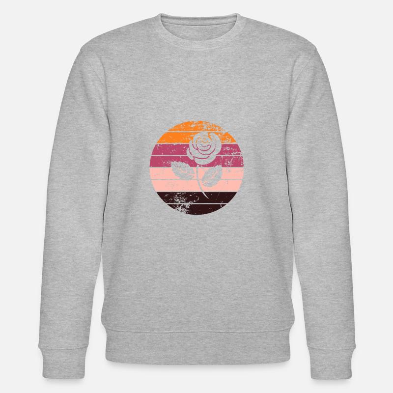 Rose - Stanley/Stella Unisex Bio-Sweatshirt CHANGER  - Grau meliert