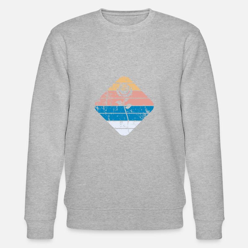 Rose - Stanley/Stella Unisex Bio-Sweatshirt CHANGER  - Grau meliert
