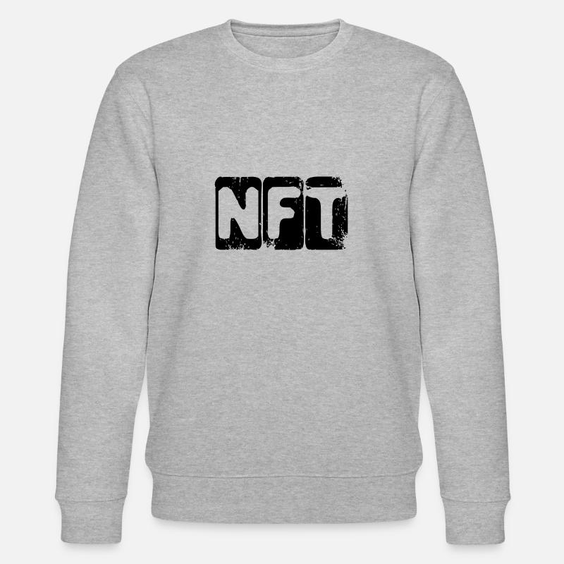 nft big black - Stanley/Stella Unisex Bio-Sweatshirt CHANGER  - Grau meliert
