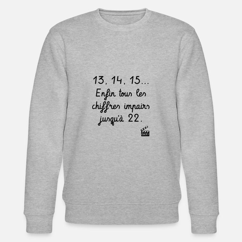 Kaameløtt - Réplique Culte - Citation Perceval - Sweat bio CHANGER Stanley/Stella Unisexe - gris chiné