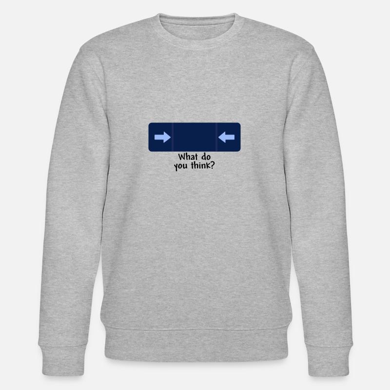 what do you think black - Stanley/Stella Unisex Bio-Sweatshirt CHANGER - Grau meliert