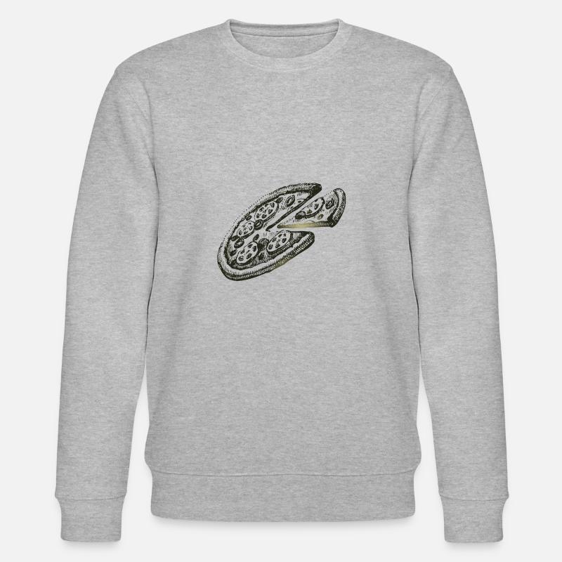 Pizza - Stanley/Stella Unisex Bio-Sweatshirt CHANGER  - Grau meliert