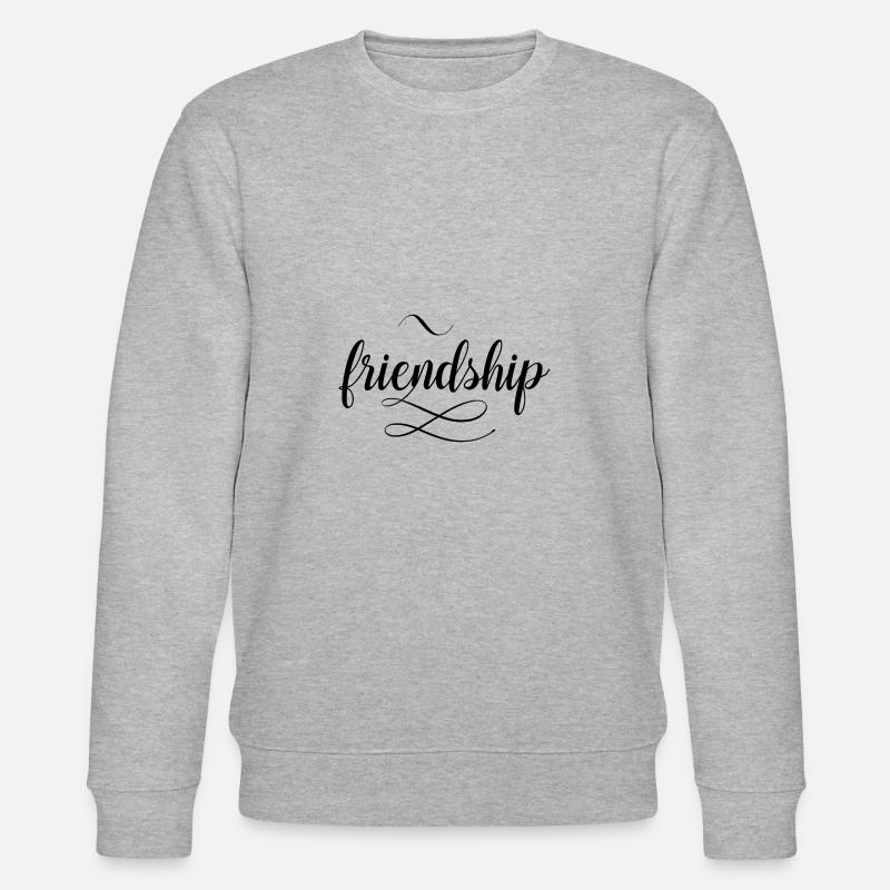 Freundschaft - Stanley/Stella Unisex Bio-Sweatshirt CHANGER  - Grau meliert