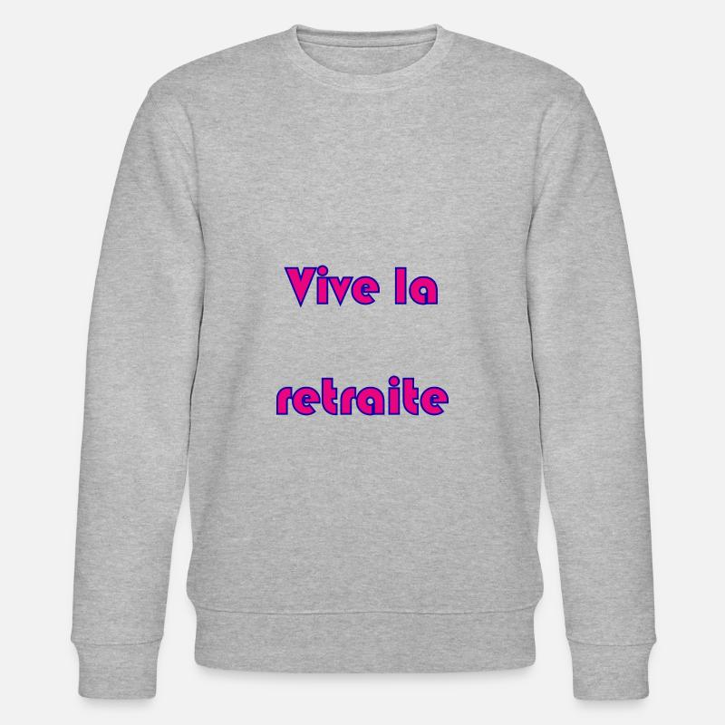 RETRAITE. RETRAITE. RETRAITEE. RETRAITE - Sweat bio CHANGER Stanley/Stella Unisexe - gris chiné