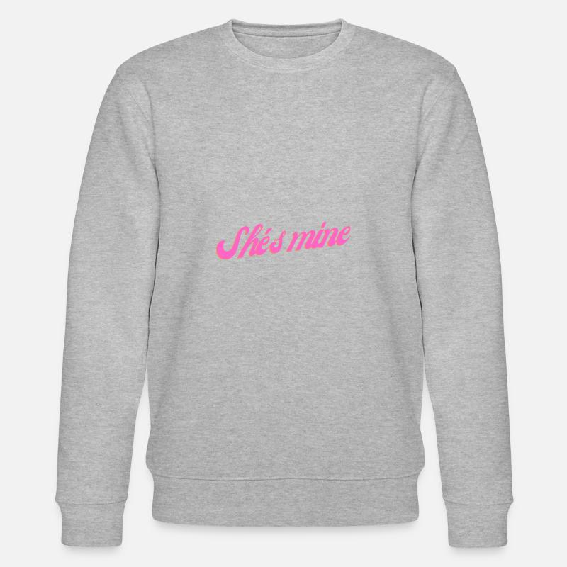 She s mine - Stanley/Stella Unisex Bio-Sweatshirt CHANGER  - Grau meliert