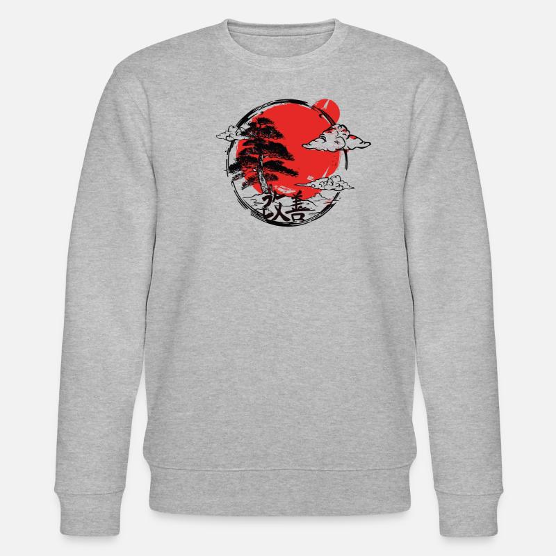 Hiragana Katakana Kaizen-methode Kaizen - Sweat bio CHANGER Stanley/Stella Unisexe - gris chiné