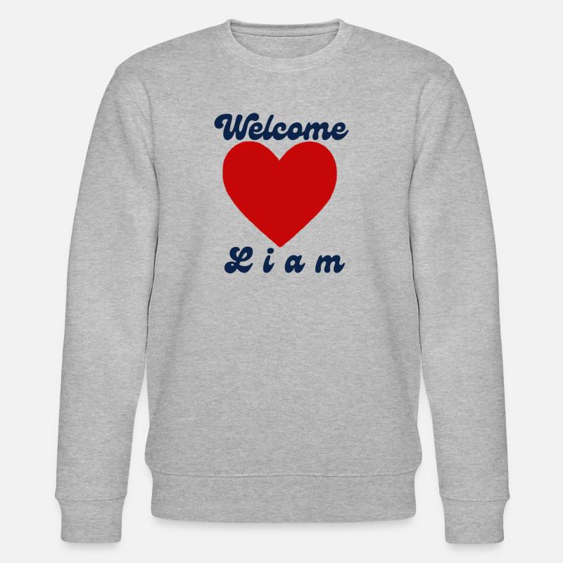 Welcome Liam - Stanley/Stella Unisex Bio-Sweatshirt CHANGER  - Grau meliert